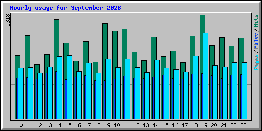 Hourly usage for September 2026